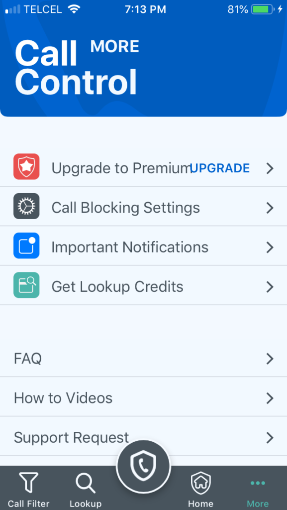 how to add call control iphone